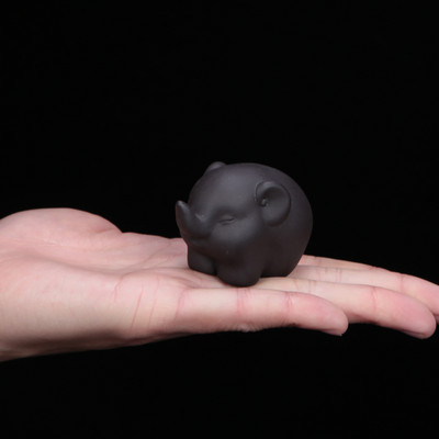 1 Gb Boutique Purpura māla tēja mājdzīvnieks Jauki mazs zilonis Statujas tēja Figūriņa Ornaments oolong Tēja Aksesuāri mājas tējas dekorēšana