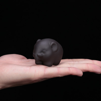1 Gb Boutique Purpura māla tēja mājdzīvnieks Jauki mazs zilonis Statujas tēja Figūriņa Ornaments oolong Tēja Aksesuāri mājas tējas dekorēšana