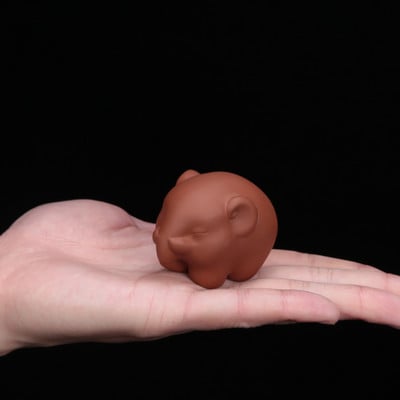 1 Gb Boutique Purpura māla tēja mājdzīvnieks Jauki mazs zilonis Statujas tēja Figūriņa Ornaments oolong Tēja Aksesuāri mājas tējas dekorēšana