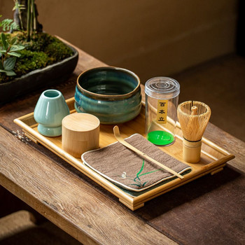 Полезен японски сервиз за чай Матча Зелен чай Бамбукова четка Инструменти за чай Матча Аксесоари от бамбук Разбиване на прах за чай Матча