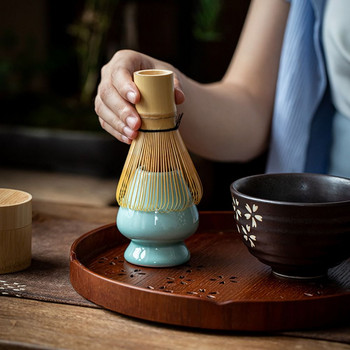 Полезен японски сервиз за чай Матча Зелен чай Бамбукова четка Инструменти за чай Матча Аксесоари от бамбук Разбиване на прах за чай Матча
