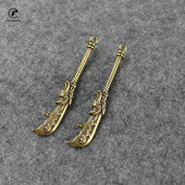 Senovės kinų ginklas varinis drakono galvos peilis kieto žalvario šarvuotos kario ginklai Arbatos naminių gyvūnėlių arbatos peilis Puer arbatos adata raktų pakabukas