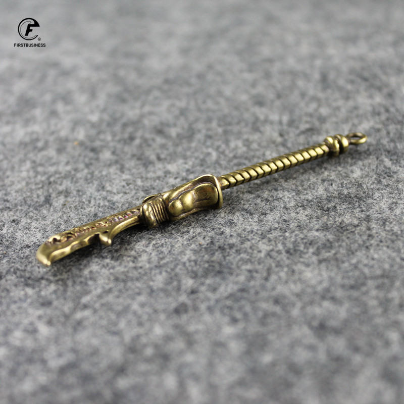 Senovės kinų ginklas varinis drakono galvos peilis kieto žalvario šarvuotos kario ginklai Arbatos naminių gyvūnėlių arbatos peilis Puer arbatos adata raktų pakabukas