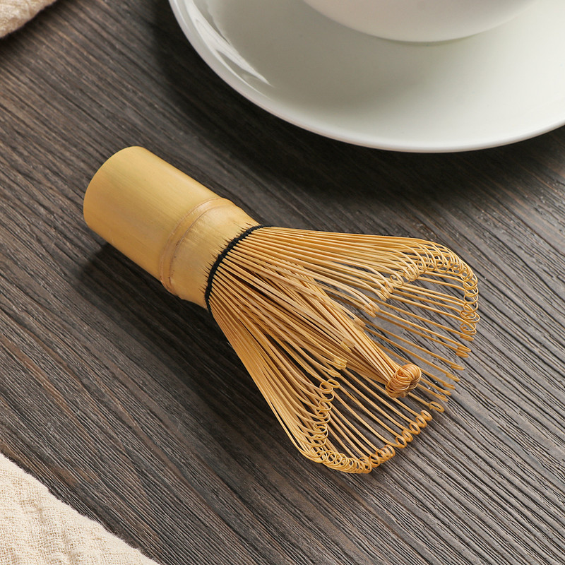 80/100 Fringe DIY Matcha Zaļās tējas pulvera putotājs japāņu ceremonija Bamboo Chasen tējas trauki Tējas birste Tējas rīks Virtuves piederumi