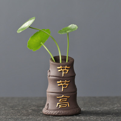 Radoša purpura māla tēja mājdzīvnieku pirkstiem mini puķu pods hidroponiski augi dārza pundurkociņš rotājumi Boutique tējas servīzes dekorēšana