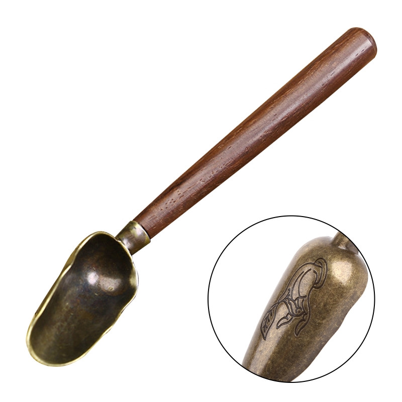 Desszert Kávé Fagylalt Gyümölcs kanalak Tiszta sárgaréz konyhai kiegészítők