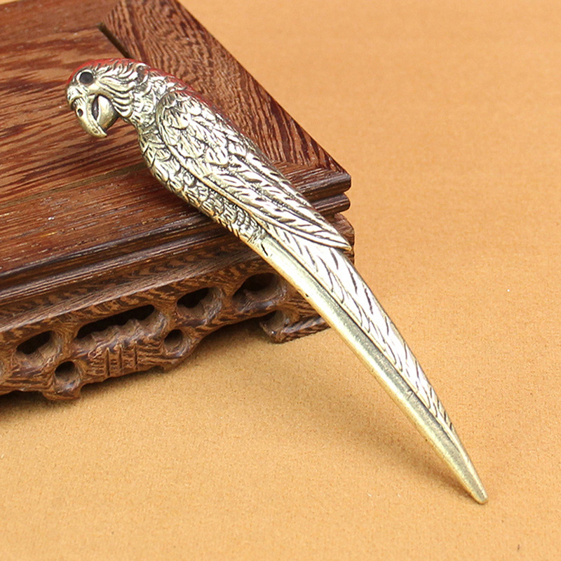 1 gab. Vintage vara papagaiļa formas tējas nazis, ar rokām gatavots tējas trauks, tējas dzeršana, biroja tējas ceremonijas piederumi