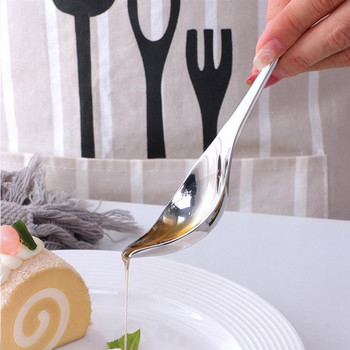 1 τεμ Σάλτσα με μολύβι σεφ Κουτάλι ζωγραφικής από ανοξείδωτο ατσάλι Κουζίνα εστιατορίου Δυτικό φαγητό Επιδόρπιο ψησίματος Διακόσμηση Τέχνη Σχεδιάστε κουτάλια