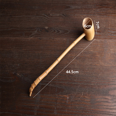 Vannas kauss, rokturis, liekšķere Vannas istaba ūdens pirts rīka karotes Galda piederumi Ceremonija Dārza liekšķere Virtuve Bambusa garā tēja mājām