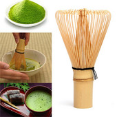 Batidor de té verde de bambú Natural japonés, conjunto de accesorios para cocina, 100 puntas, Matcha, batidor de polvo, cepillo,