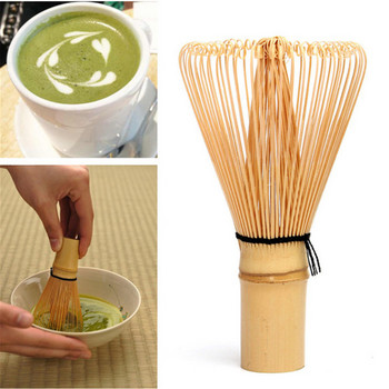 Batidor de té verde de bambú Natural japonés, conjunto de accesorios para cocina, 100 puntas, Matcha, batidor de polvo, cepillo,