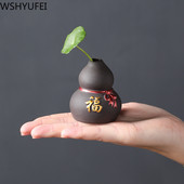 1 PCS Creativity Purple Clay Fingertip Tea pet Mini Ornament desktop Art вази за цветя Чаена маса Аксесоари Ръчно изработени занаяти