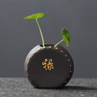 1 PCS Creativity Purple Clay Fingertip Tea pet Mini Ornament desktop Art вази за цветя Чаена маса Аксесоари Ръчно изработени занаяти