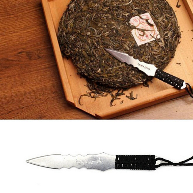 1 vnt Puerh arbatos peilio adata Puer peilio kūgio nerūdijančio plieno metalo įdėklas arbatos rinkinys tirštinamas Puer Knife arbata