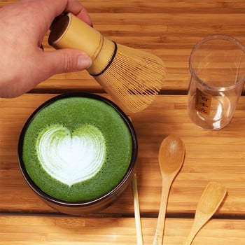 Четка за чай Bamboo Matcha Whisk (Chasen) Японски комплект за чай Чаена лъжица Ложичка Matcha Мелничка Четки Кухненски аксесоари за бамбуков чай