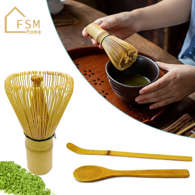 Βούρτσα τσαγιού Bamboo Matcha Whisk (Chasen) Ιαπωνικό σετ τσαγιού Κουταλάκι τσαγιού Scoop Matcha Grinder Brushes Αξεσουάρ τσαγιού από μπαμπού κουζίνας
