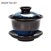 Antīkas cepļa maiņas vāka trauka tējas komplekts Mājas tējkanna tējas pagatavošanas ceremonija Keramikas tējas tase Tējas trauks Pielāgoti tējas trauki