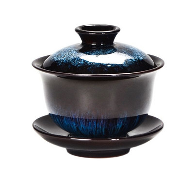 Antīkas cepļa maiņas vāka trauka tējas komplekts Mājas tējkanna tējas pagatavošanas ceremonija Keramikas tējas tase Tējas trauks Pielāgoti tējas trauki