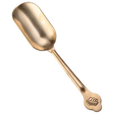 Tea kellékek Kínai Kung Fu Retro stílusú sárgaréz teáskanál Hordozható finom kanalak sárgaréz anyagú teáskanál 5 stílus