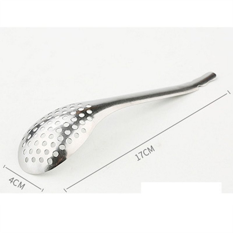 Virtuvės įrankiai Molekulinės virtuvės filtro šaukštas 56 skylių ikrų šaukštas keraminiai šaukštai su ilga rankena arbatos šaukštas