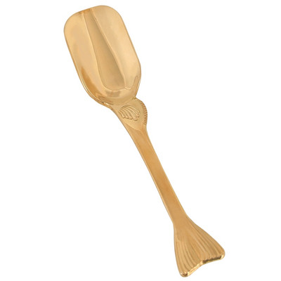 Misiņa tējas karote Kung Fu tējas lāpsta Metāla karotes Kafijas pulveris Tējas Sāls Raugs Super pārtikas pulveri Kakao virtuves rīks