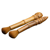 Dabiskā bambusa sakņu tējas ceremonijas piederumi Paceļamie pildspalvas tējkannas suku tīrīšanas rīki Bambusa amatniecība Zen tējas galda dekorēšana