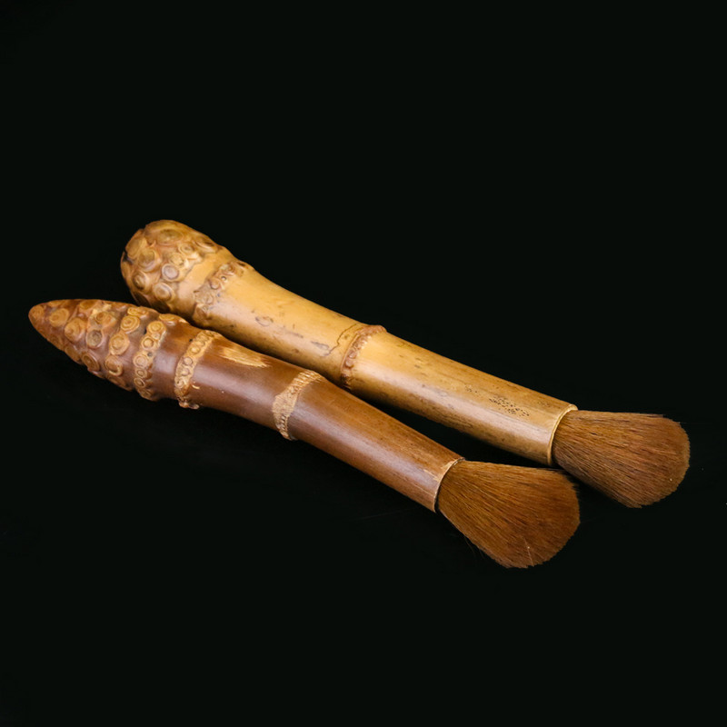 Dabiskā bambusa sakņu tējas ceremonijas piederumi Paceļamie pildspalvas tējkannas suku tīrīšanas rīki Bambusa amatniecība Zen tējas galda dekorēšana