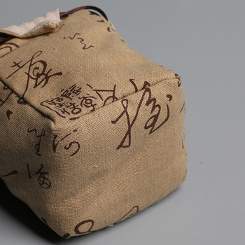 1 τεμ. Φορητό βαμβακερό άδειο ύφασμα τσάντα αποθήκευσης Υφασμάτινο σακουλάκι Τσάι Cozies για μία τσαγιέρα Λινό τσαγιού δεμένα φλιτζάνια τσαγιού Καθημερινή χρήση