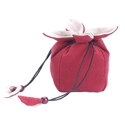 Arbatos rinkinys Laikymas Arbatinukas Nešiojamas arbatinuko puodelis Kelioninis medvilninis lininis raištelis Vandens fu arbatos puodeliai arbatinuko Gaiwan dėklas