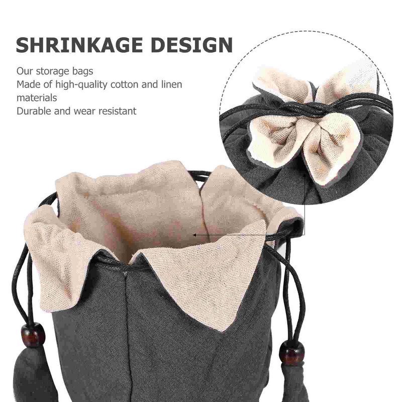 Arbatos rinkinys Laikymas Arbatinukas Nešiojamas arbatinuko puodelis Kelioninis medvilninis lininis raištelis Vandens fu arbatos puodeliai arbatinuko Gaiwan dėklas