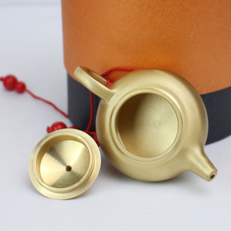Vara tējkanna Statuja Rotājumi Galddatora Antīka Misiņa Tējas Mājdzīvnieku kolekcija Mājas noformējums viesistabai Figūriņas tējas mājdzīvnieks