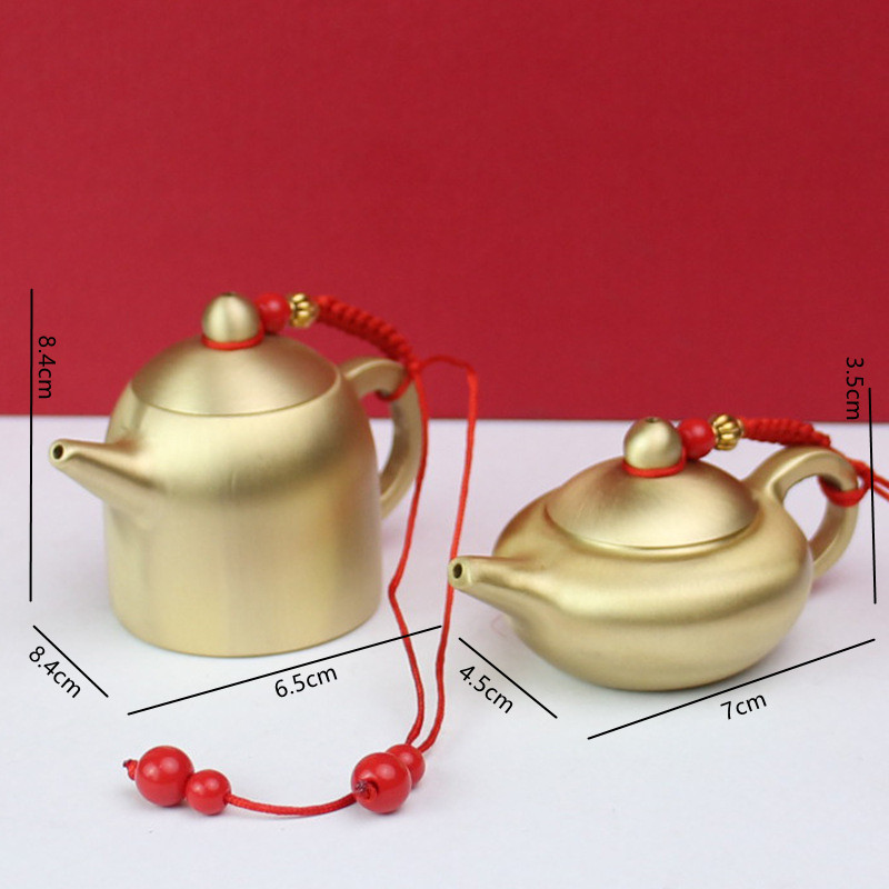 Vara tējkanna Statuja Rotājumi Galddatora Antīka Misiņa Tējas Mājdzīvnieku kolekcija Mājas noformējums viesistabai Figūriņas tējas mājdzīvnieks