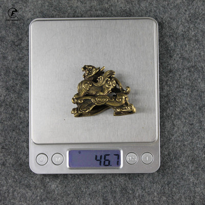 Varinis drakonas namų dekoravimas kinų 12 zodiako gyvūnas drakonas talismanas miniatiūros figūrėlė žalvaris biuro stalas Feng shui dekoro amatai