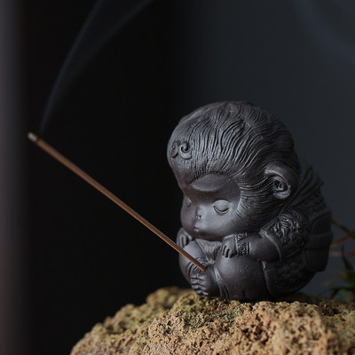 1gb Yixing Purple Clay Small Monkey King Tea Pet Ornament Boutique Tējas Aksesuāri Amatniecība Mājsaimniecības dekorēšana Tējas ceremonija