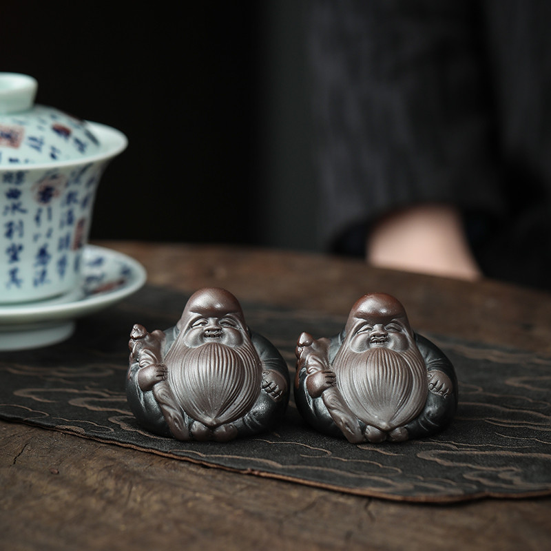 1 gab. Ķīniešu purpura māla tēja mājdzīvnieku ilgmūžība nemirstīgas formas statujas ornaments Boutique Oolong tējas aksesuāri mājsaimniecības dekorēšana