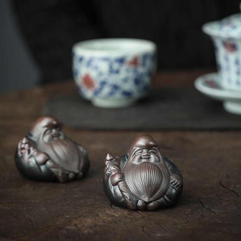 1 gab. Ķīniešu purpura māla tēja mājdzīvnieku ilgmūžība nemirstīgas formas statujas ornaments Boutique Oolong tējas aksesuāri mājsaimniecības dekorēšana