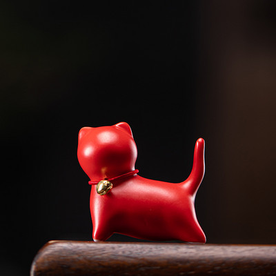 Radošums Roku darbs Keramika Tēja Mājdzīvnieku rotājumi Jauki maza kaķa statuja baltā porcelāna tēja figūriņu amatniecība Boutique tējas dekorēšana