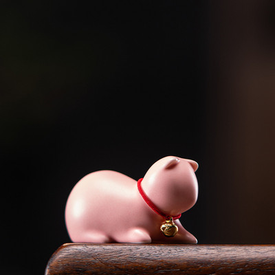 Radošums Roku darbs Keramika Tēja Mājdzīvnieku rotājumi Jauki maza kaķa statuja baltā porcelāna tēja figūriņu amatniecība Boutique tējas dekorēšana