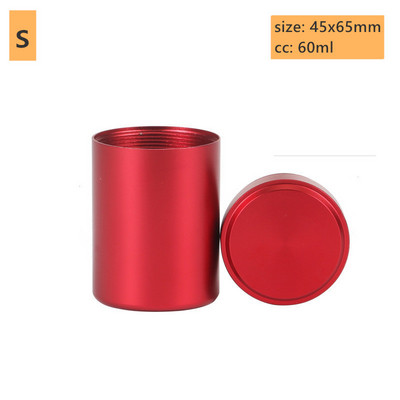 Metāla ceļojumu pārnēsājams tējas blīvējums nerūsējošā tērauda uzglabāšanas pudele ar vāku kafijas pupiņu konfekšu cepumu savākšanas tvertnes virtuve