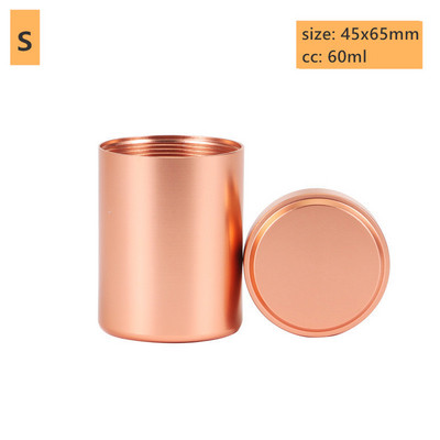 Metāla ceļojumu pārnēsājams tējas blīvējums nerūsējošā tērauda uzglabāšanas pudele ar vāku kafijas pupiņu konfekšu cepumu savākšanas tvertnes virtuve