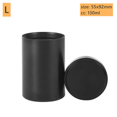 Metāla ceļojumu pārnēsājams tējas blīvējums nerūsējošā tērauda uzglabāšanas pudele ar vāku kafijas pupiņu konfekšu cepumu savākšanas tvertnes virtuve