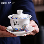 Boutique Ceramic Gaiwan teáscsésze készlet kínai kézzel készített tea tureen háztartási személyes teástál porcelán teáskészlet tartozékok