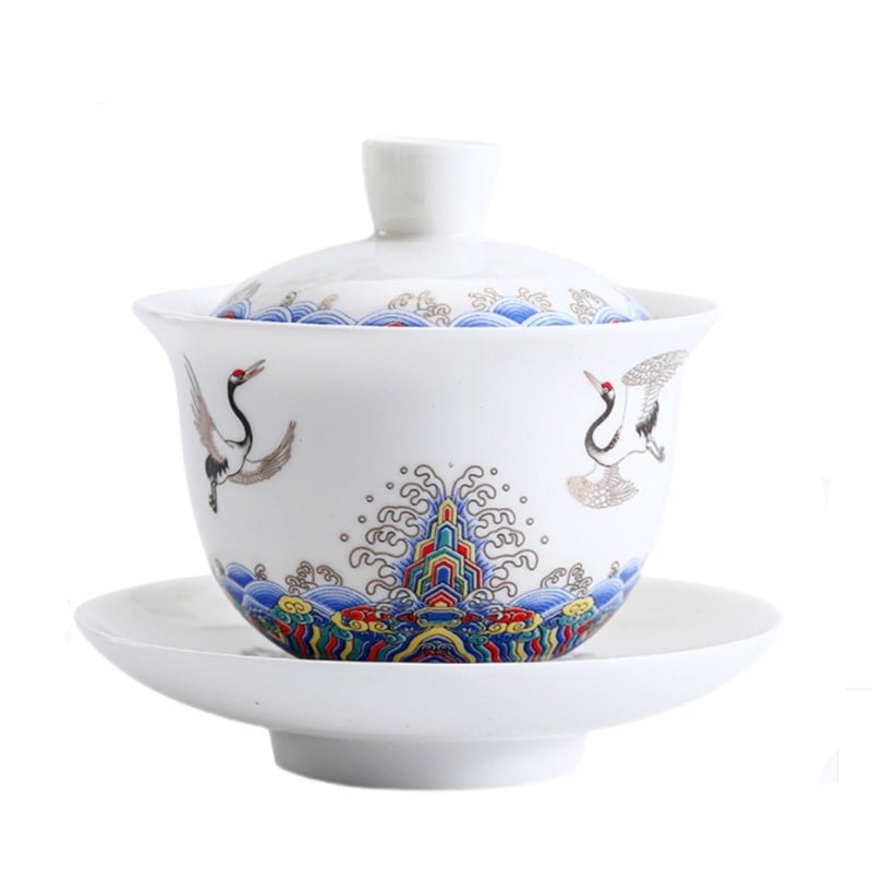 Boutique Ceramic Gaiwan teáscsésze készlet kínai kézzel készített tea tureen háztartási személyes teástál porcelán teáskészlet tartozékok