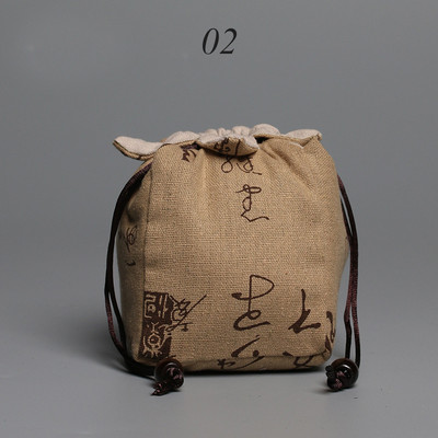 Daugiafunkcinis arbatinuko medžiaginis maišelis, sutirštintas medvilninis laikymo krepšys