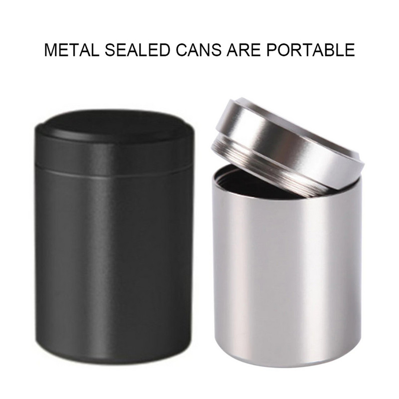 Naujas hermetiškas kvapui nepralaidus indelis Naujas aliuminio herb Stash Jar Orui nepralaidus konteineris Didmeninė prekyba Kavos pakuotės Orga