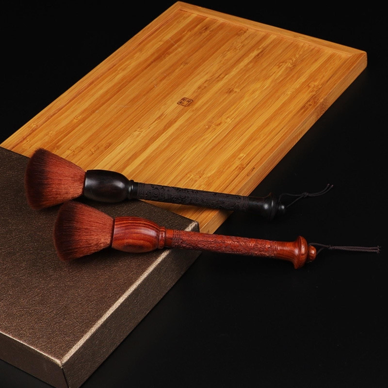 Koka mīkstas vilnas tējkannas birste Tējas paplātes tīrīšanas krūze Pildspalvas tējas komplekts Tējas ceremonijas piederumi Mājsaimniecības virtuves tīrīšanas sīkrīks