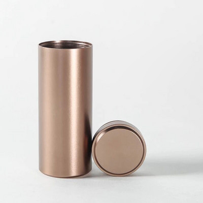 Hordozható tárolótartály Többszínű utazó mini teásüveg Caddy alumínium többcélú dobozok Lezárt tealevél tároló ajándék tok