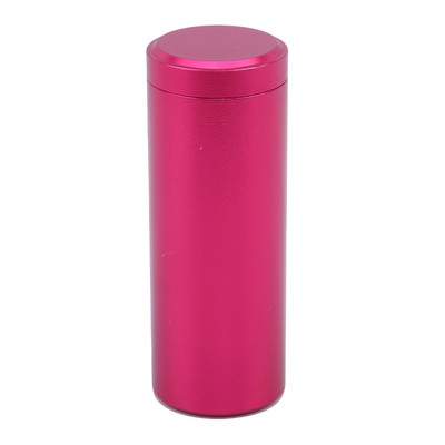 Hordozható tárolótartály Többszínű utazó mini teásüveg Caddy alumínium többcélú dobozok Lezárt tealevél tároló ajándék tok