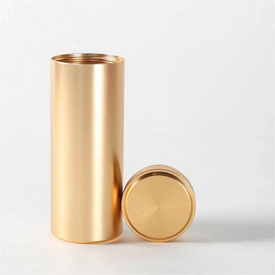 Hordozható tárolótartály Többszínű utazó mini teásüveg Caddy alumínium többcélú dobozok Lezárt tealevél tároló ajándék tok