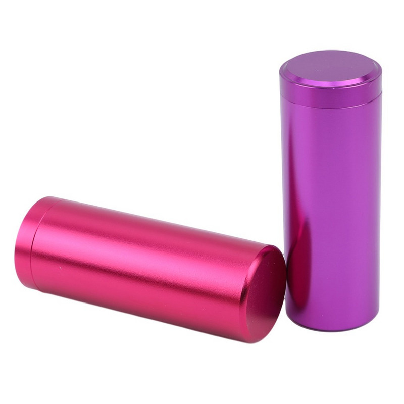 Hordozható tárolótartály Többszínű utazó mini teásüveg Caddy alumínium többcélú dobozok Lezárt tealevél tároló ajándék tok